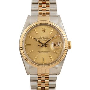 Rolex Two-Tone Datejust 16013 Jubilee Bracelet