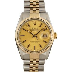 Rolex Datejust 16013 Steel and Gold Jubilee