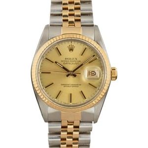 Rolex Datejust 16013 Steel & 18k Gold