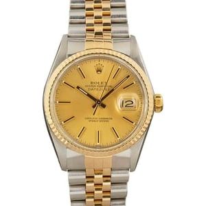 Used Rolex Datejust 16013 Steel & Gold