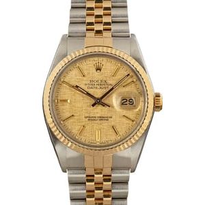 Rolex Datejust 16013 Linen Dial