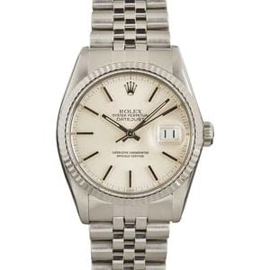 Pre-Owned Rolex Datejust 16014 Silver Dial