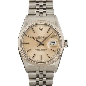 Rolex Datejust 16014 White Gold Bezel