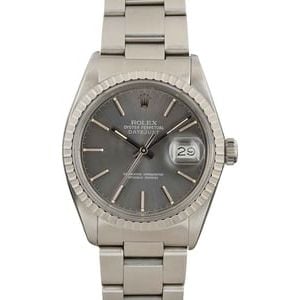 Men's Rolex Datejust 16030 Slate Dial