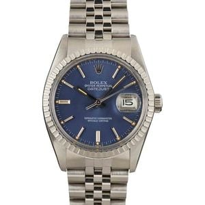 Used Rolex Datejust 16030 Blue Dial