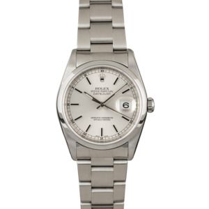 Used Rolex Datejust 16200 Silver Dial Steel Oyster