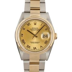 Rolex Datejust 16203 Champagne Dial