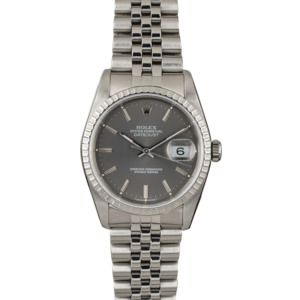 PreOwned Rolex Datejust 16220 Steel Jubilee