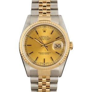 Rolex Datejust 16233 Steel & Yellow Gold