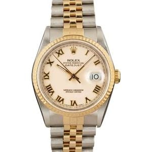 Rolex Datejust 16233 Two Tone Roman