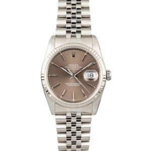 Used Rolex Datejust 16234 Slate Index Dial