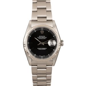 Used Rolex Datejust 16234 Black Index Dial