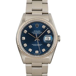 Mens Rolex Datejust 16234 Diamond Dial