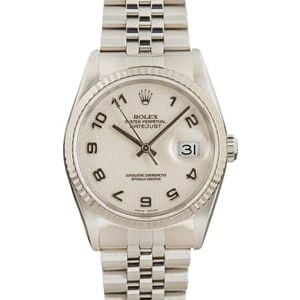 Pre-owned Rolex Datejust 16234 Ivory Jubilee Dial