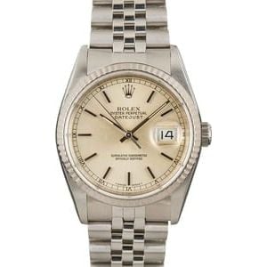 Rolex Datejust 16234 Silver Index Dial