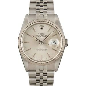 Men's Rolex Datejust 16234 Silver Dial