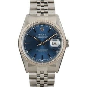 Rolex Datejust 16234 Blue Index Dial