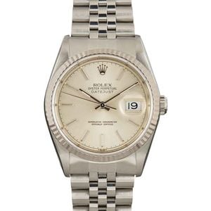 Rolex Datejust 16234 Silver Dial Steel Jubilee Band