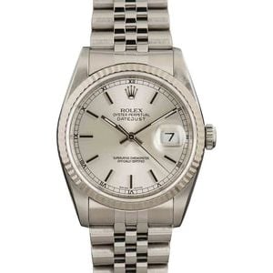 Used Rolex Datejust 16234 Silver Dial