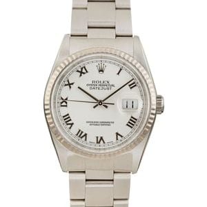 Rolex Datejust 16234 White Roman