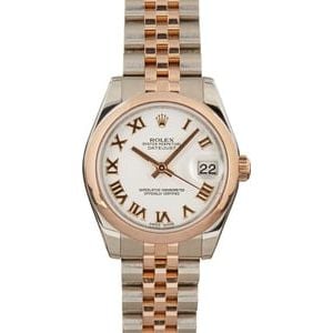 Used Rolex Mid-Size Datejust 178241 Everose Gold