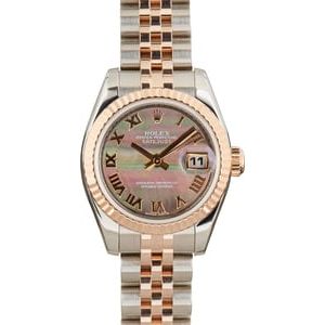 Ladies Rolex Datejust 179171 Stainless Steel & 18k Rose Gold