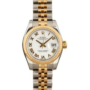 Ladies Rolex Datejust 179173 White Dial