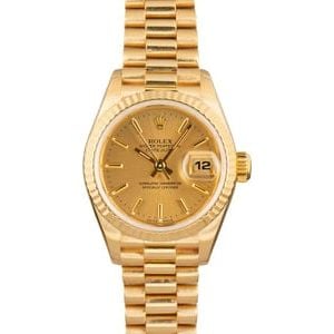 Rolex Ladies Datejust President 179178 Champagne