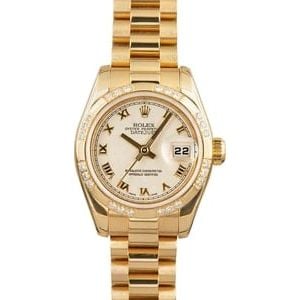 Rolex Lady President 179368 Diamond Bezel