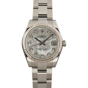 Lady Rolex Datejust 178274 Mother of Pearl Diamond Dial