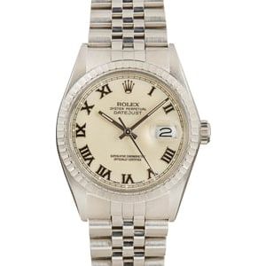 Rolex Datejust 16030 Ivory Dial