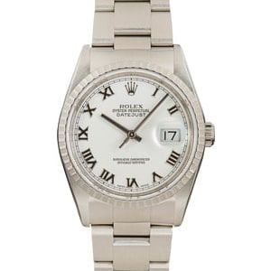 Rolex Datejust 16220 White Dial