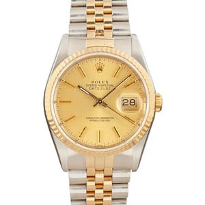 Rolex Datejust ref 16233 Champagne Dial