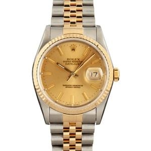 Rolex Datejust 16233 Champagne Dial