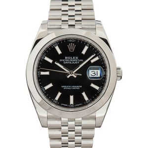 Rolex Datejust 41 ref 126300 Black Index Dial