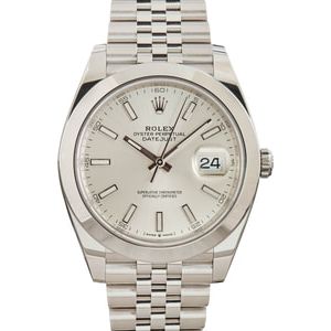 Rolex Datejust 41 Ref 126300 Silver Dial