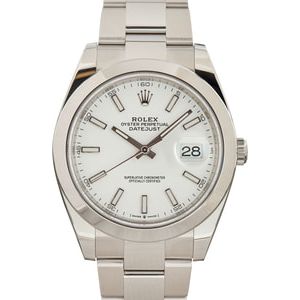 Used Rolex Datejust 41 Ref 126300 White Dial