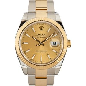 Used Rolex Datejust 126333 Champagne Index Dial