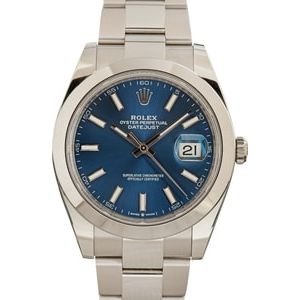 Rolex Datejust 41 Ref 126300 Blue Dial