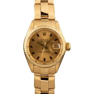 Ladies Rolex Datejust 6917 Yellow Gold