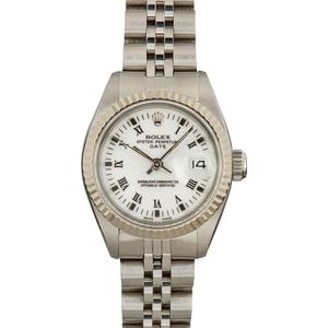 Ladies Rolex Date 6917 White Roman