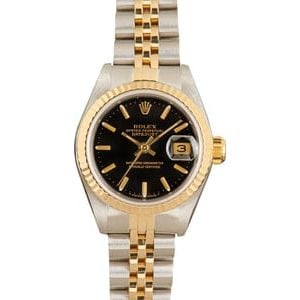 Lady Rolex Datejust 69173 Black Dial