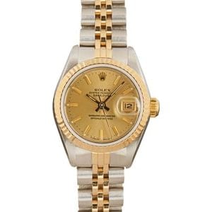 Lady Rolex Datejust 69173 Champagne Dial