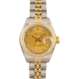 Ladies Rolex DateJust 69173 Diamond Dial