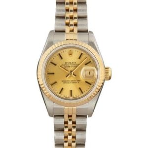 Ladies Rolex Datejust 69173 Steel & 18k Yellow Gold