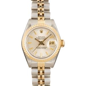 Ladies Rolex Datejust 69173 Silver Dial