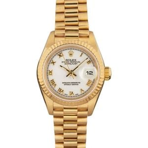 Ladies Rolex President 69178 White Dial