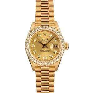 Ladies Rolex Datejust 79138 18k Yellow Gold