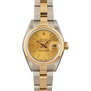 Ladies Rolex Datejust 79163 Stainless Steel & 18k Yellow Gold