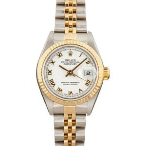 Used Rolex Datejust 79173 White Roman Dial